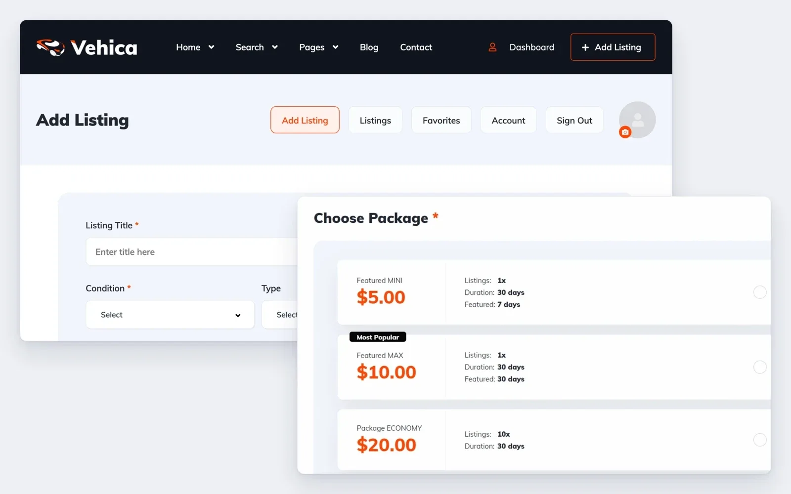 Earn from every car posted on your site