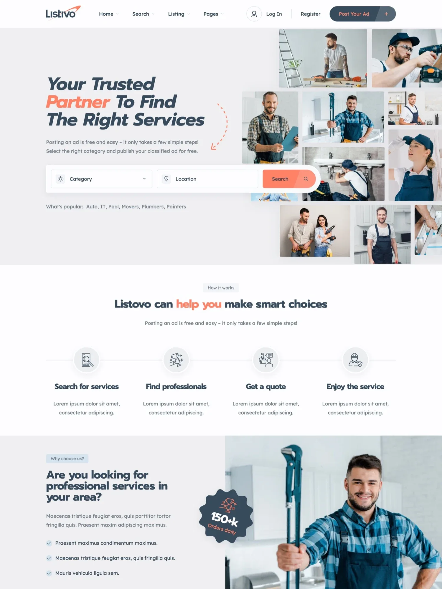 Listivo Services demo site
