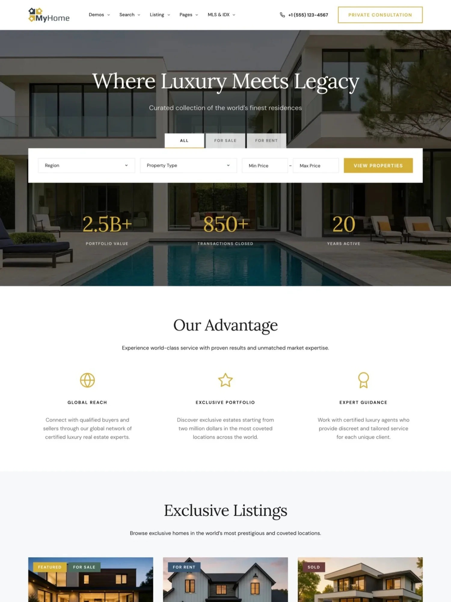 MyHome Luxury demo site