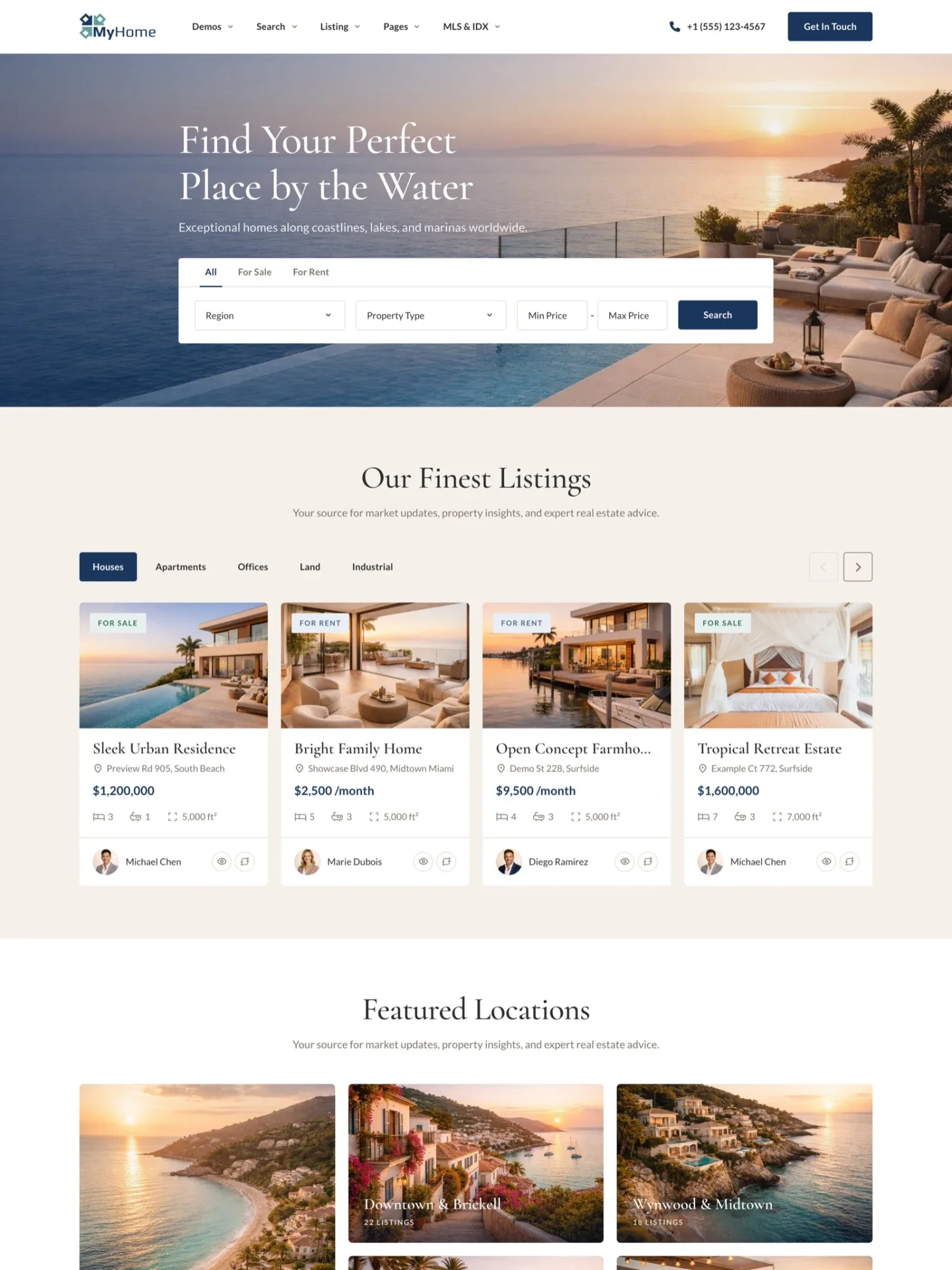 MyHome Waterfront demo site