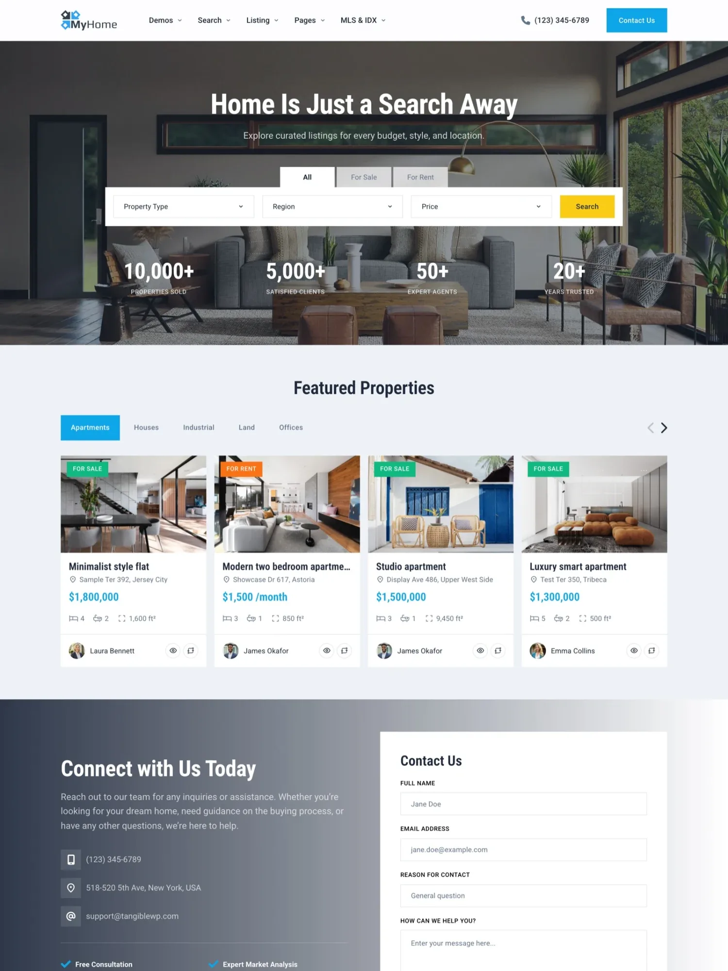 MyHome Classic demo site